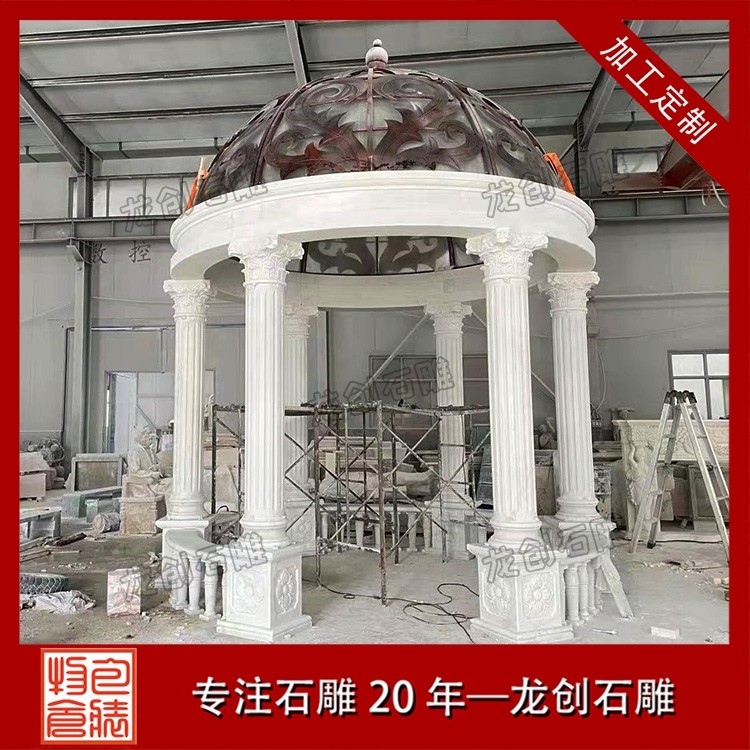 千年惠安石雕技藝 打造經(jīng)久耐用的戶外園林景觀石亭
